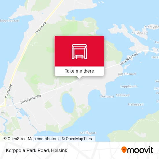 Kerppola Park Road map