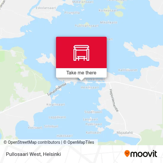Pullosaari West map