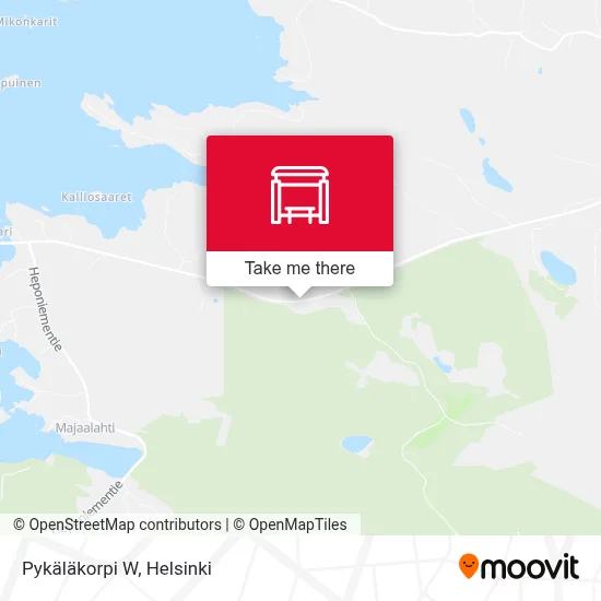 Pykäläkorpi W map