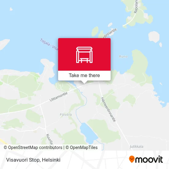 Visavuori Stop map