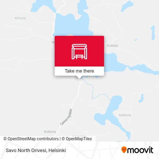 Savo North Orivesi map