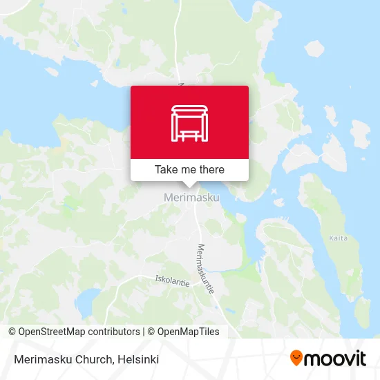 Merimasku Church map