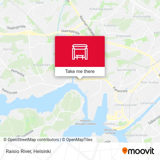 Raisio River map