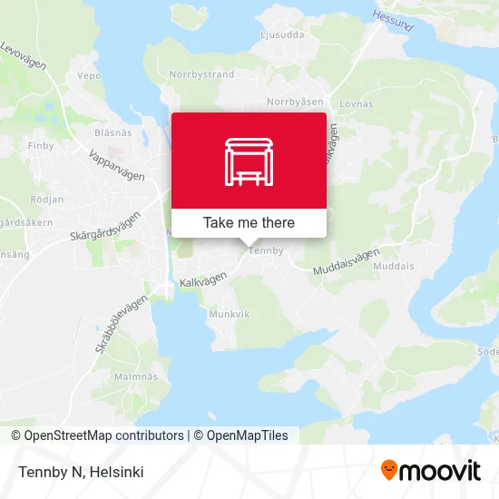 Tennby N map