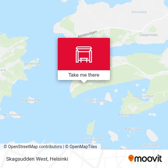Skagsudden West map