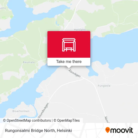 Rungonsalmi Bridge North map