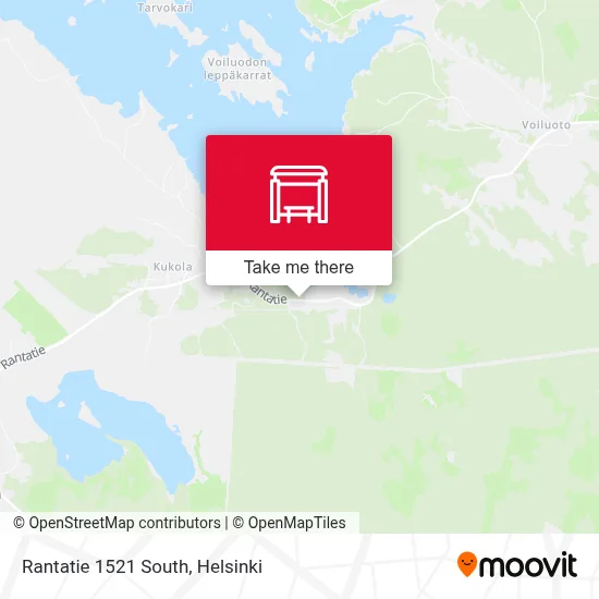 Rantatie 1521 South map