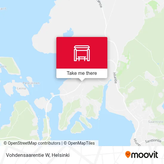 Vohdensaarentie W map