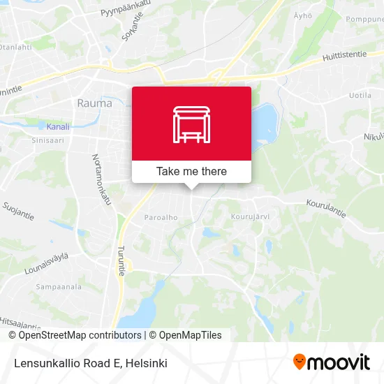 Lensunkallio Road E map
