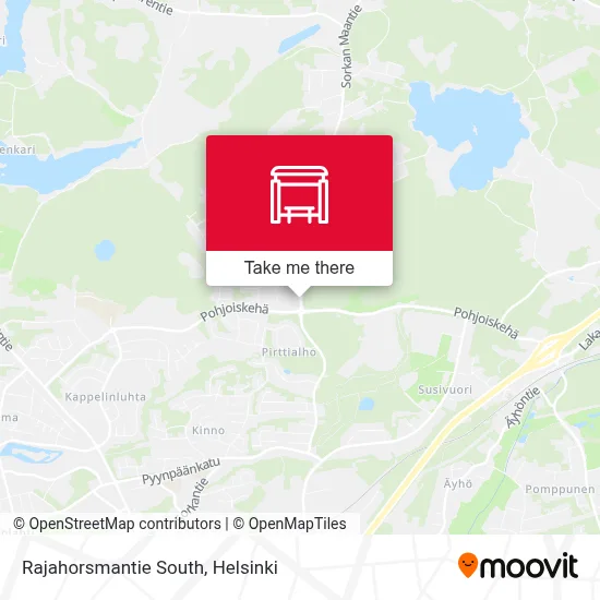 Rajahorsmantie South map