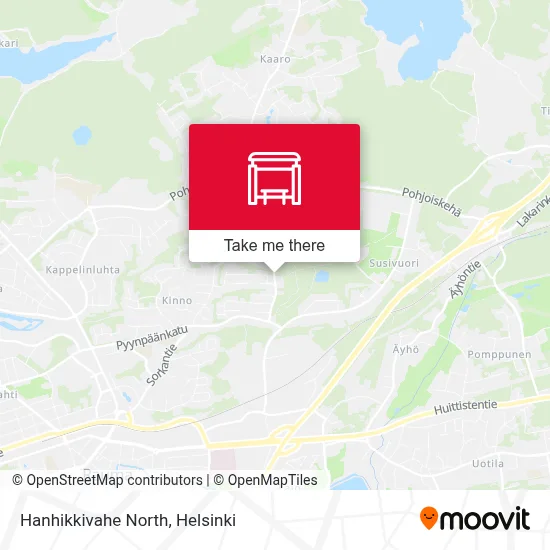 Hanhikkivahe North map