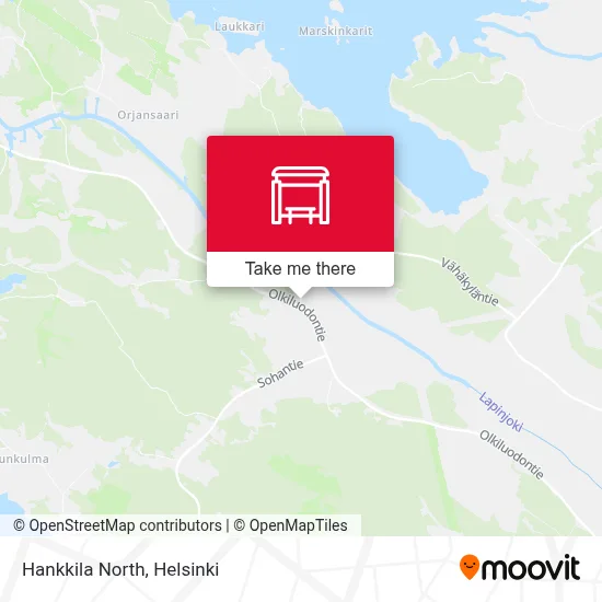 Hankkila North map