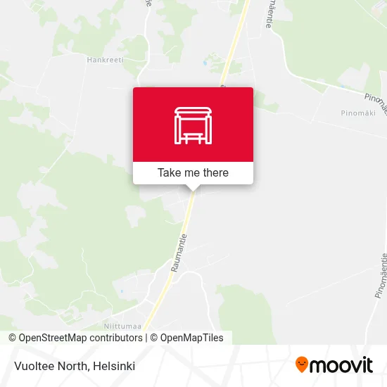 Vuoltee North map