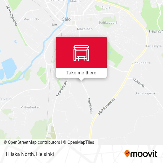 Hiiska North map