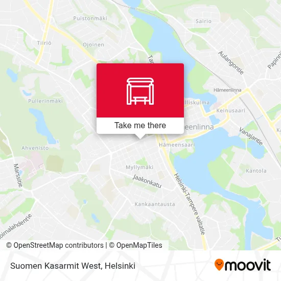 Suomen Kasarmit West map