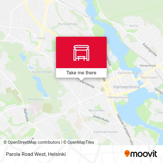 Parola Road West map