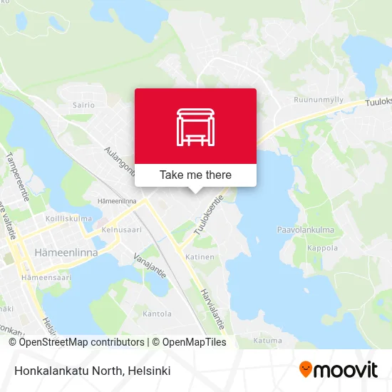 Honkalankatu North map