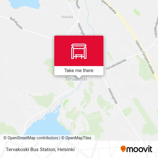 Tervakoski Bus Station map
