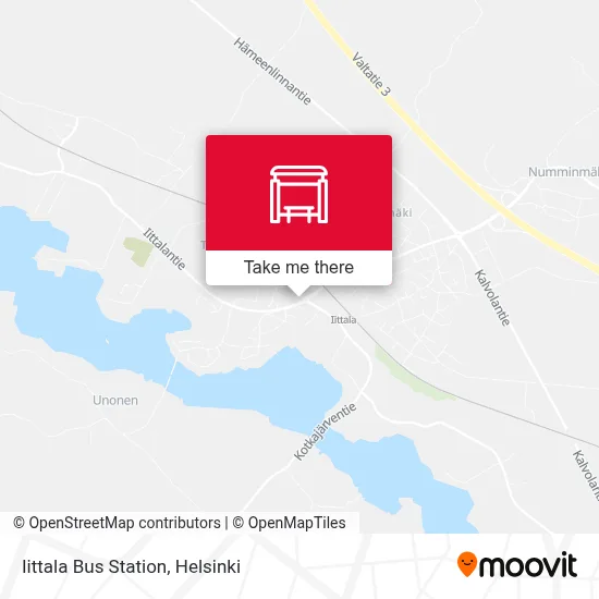 Iittala Bus Station map