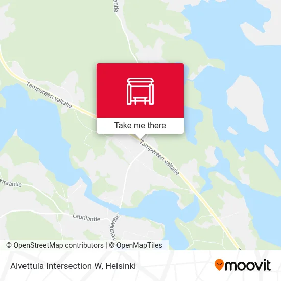 Alvettula Intersection W map