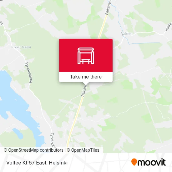 Valtee Kt 57 East map