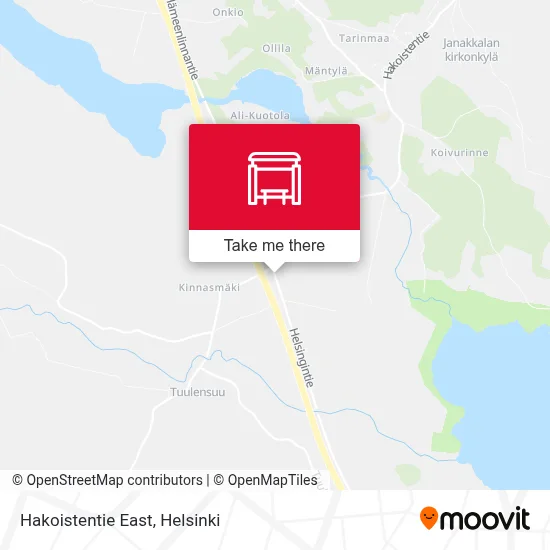 Hakoistentie East map