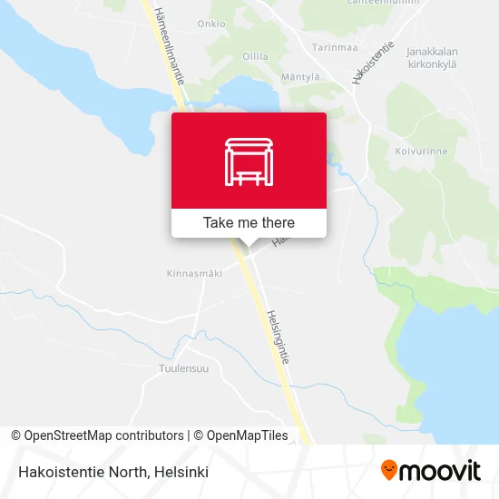 Hakoistentie North map