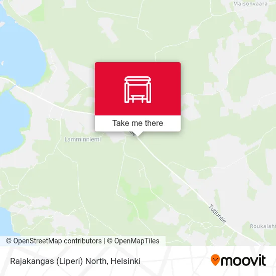 Rajakangas (Liperi) North map