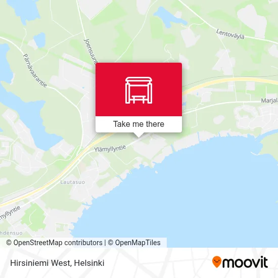 Hirsiniemi West map
