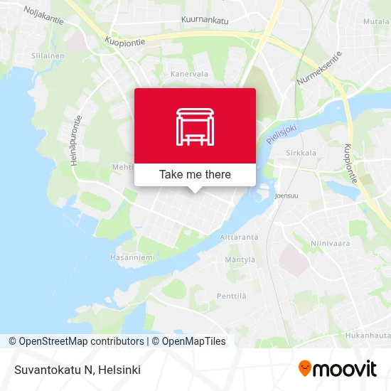 Suvantokatu N map