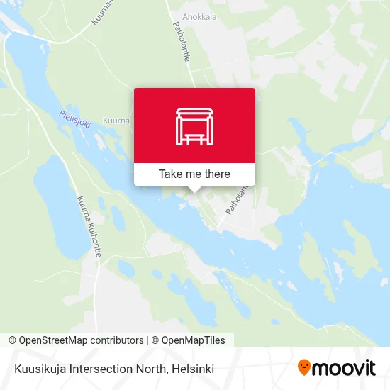 Kuusikuja Intersection North map