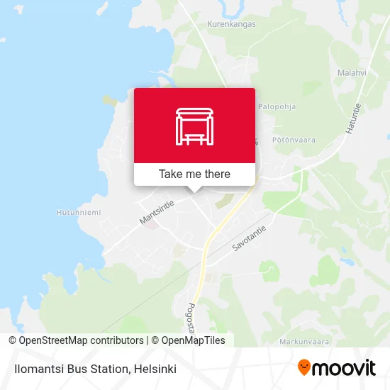 Ilomantsi Bus Station map