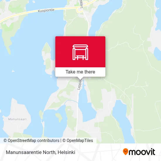 Manunsaarentie North map