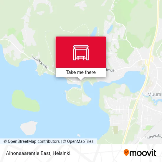 Alhonsaarentie East map