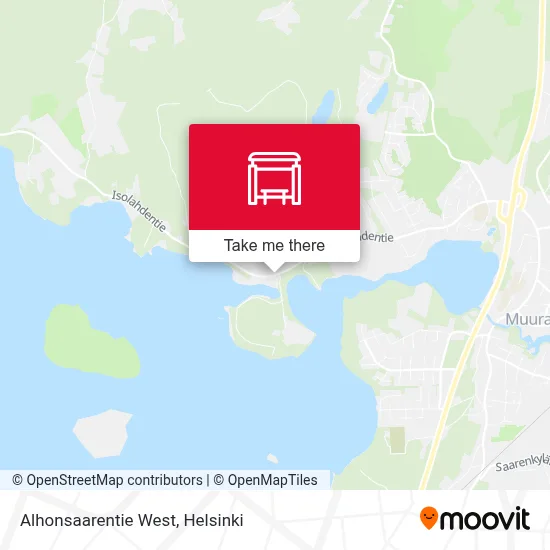Alhonsaarentie West map