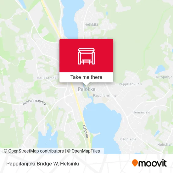 Pappilanjoki Bridge W map