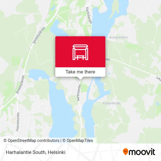 Harhalantie South map