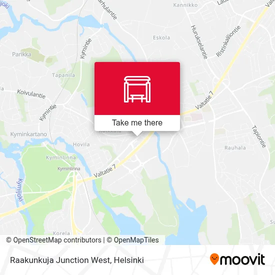 Raakunkuja Junction West map