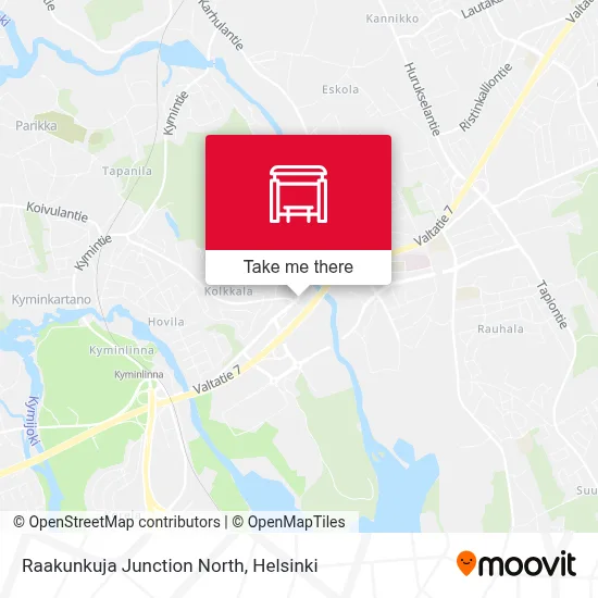 Raakunkuja Junction North map