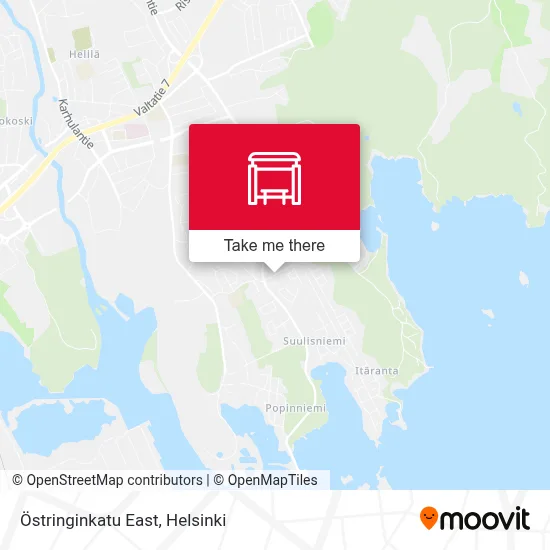 Östringinkatu East map