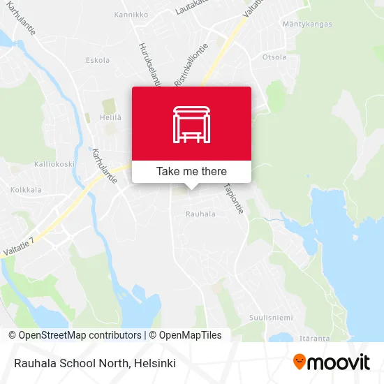 Rauhala School North map