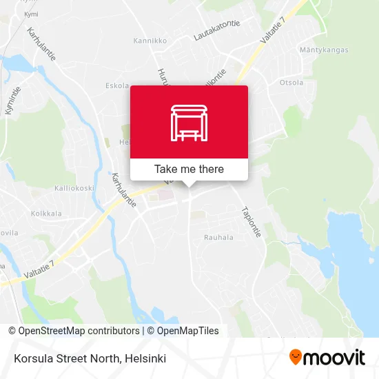 Korsula Street North map
