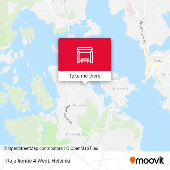 Rajalliontie 4 West map