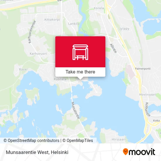 Munsaarentie West map