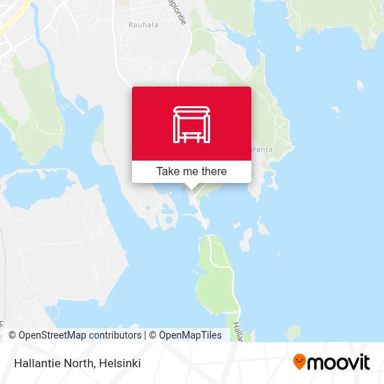 Hallantie North map