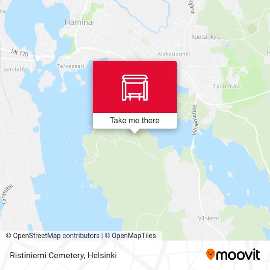 Ristiniemi Cemetery map