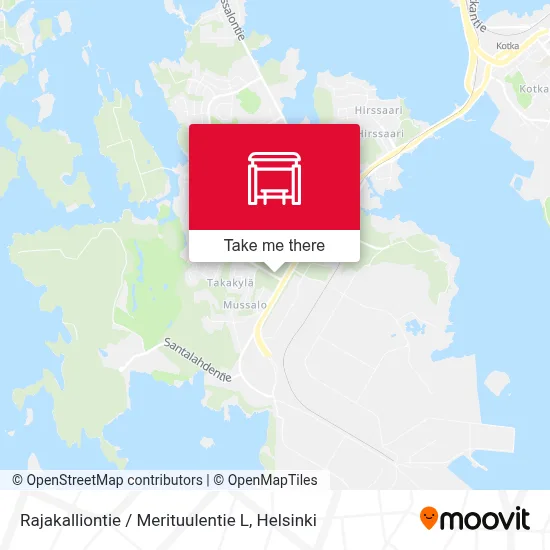 Rajakalliontie / Merituulentie L map