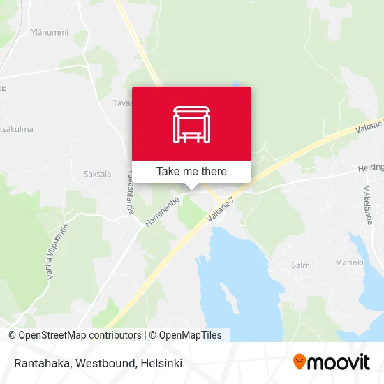 Rantahaka, Westbound map