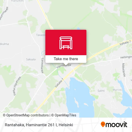 Rantahaka, Haminantie 261 I map