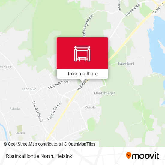 Ristinkalliontie North map
